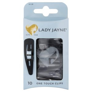 Lady Jayne Black One Touch Clips - Pk 10