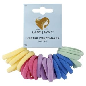 Lady Jayne Pastel Soft Knitted Ponytailers