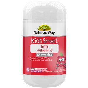 Nature's Way Kids Smart Iron + Vitamin C 50 Tablets