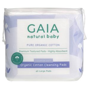 GAIA Natural Baby Organic Cotton Cleansing Pads 40p