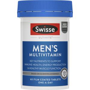 Swisse Men’s Ultivite Multivitamin Nutritional 60 Tablets