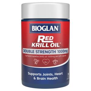 Bioglan Red Krill Oil Double Strength 1000mg 30 Soft Capsules