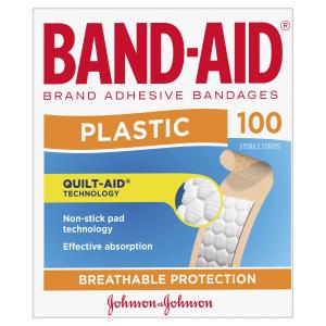 Band-Aid Brand Plastic Strips 100 Pack