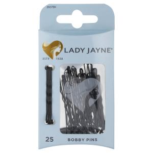 Lady Jayne Large Black Bobby Pins 25 Pack