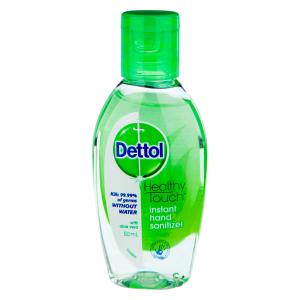 Dettol Healthy Touch Liquid Antibacterial Instant Hand Sanitiser Refresh 50mL