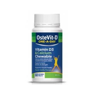 OsteVit-D One- A-Day Vitamin D3 & Calcium Chewable 60 Tablets