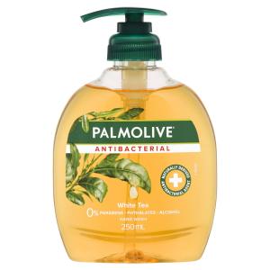 Palmolive Antibacterial Liquid Hand Wash Soap White Tea Pump 0% Parabens Recyclable 250mL