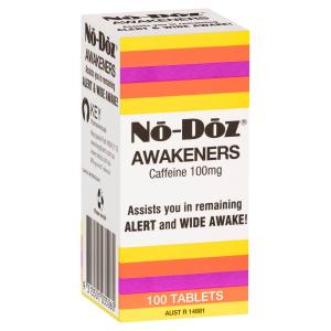 No Doz Awakeners 100 Tablets