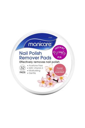 Manicare Nail Polish Remover Pads Floral