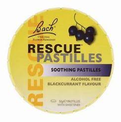 Bach Rescue Remedy Pastilles Blackcurrant 50g