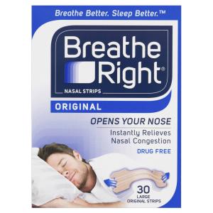 Nasal Congestion Stop Snoring Strips Large Size 30s