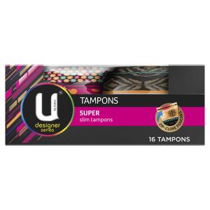 U by Kotex Super Slim Designer Tampons 16 Pack