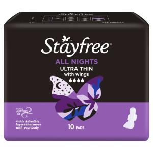 Stayfree Ultra Thin All Nights with Wings 10 Pack