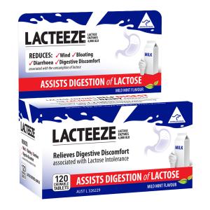 Lacteeze Extra Strength 120 Tablets