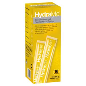 Hydralyte Electrolyte Ice Blocks Tropical 16