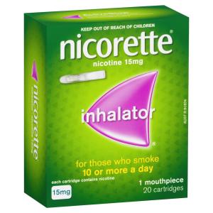 Nicorette Quit Smoking Inhalator 15mg 20 Pack