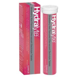 Hydralyte Electrolyte Effervescent Strawberry Kiwi 20 Tablets