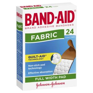 Band-Aid Fabric Full Width Pad 24 Pack