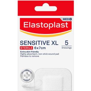 Elastoplast Sensitive Dressing XL 6cm x 7cm 5 Pack