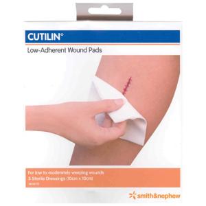 Cutilin Low-Adherent wound Pads 10cm x 10cm