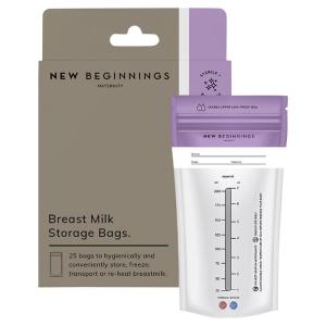 New Beginnings Breast Milk Storage Bags 25 Pack