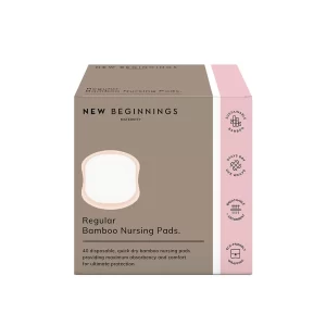 New Beginnings Regular Bamboo Nursing Pads 40 Pack