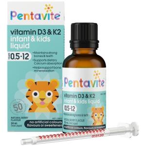 Pentavite Vitamin D3 & K2 Kids Liquid