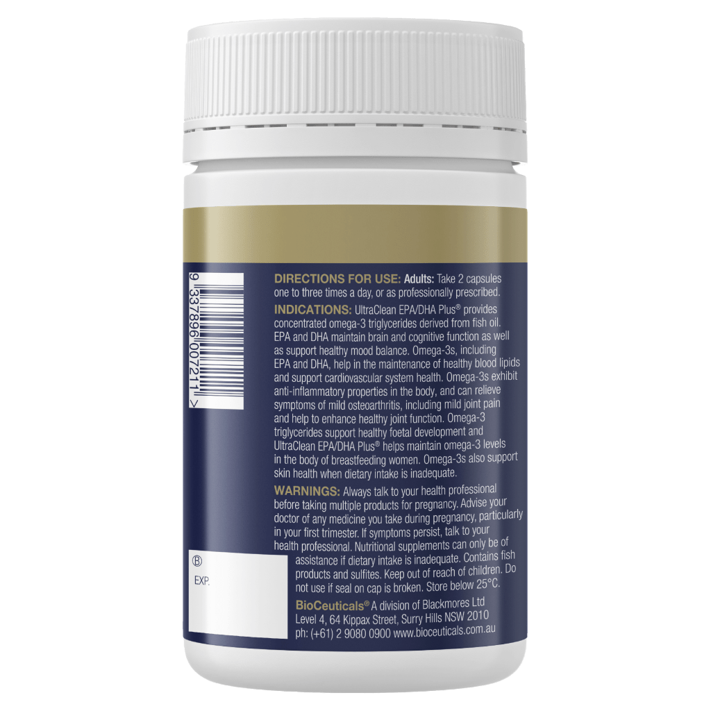 Buy BioCeuticals UltraClean EPA/DHA Plus 120 Capsules Fish Oil